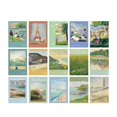 thumbnail image 3 of Tarjetas postales de la serie de arte, regalo en inglés, tarjeta de felicitación de deseos, tarjeta postal de bendición Vintage, sobre, tarjeta de mensaje Klimt,Munch,Seurat,Monet, 3 of 4