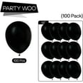 thumbnail image 4 of 100 Pack 10 Inch Black Helium Balloons, Black Helium Balloons, 4 of 5