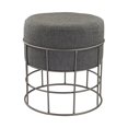 thumbnail image 1 of ElkGroup International Tabouret en Lin Étain et Gris, 1 of 1