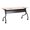 Black Frame/Maple Top, variant on Learniture High-Pressure Laminate Mobile Flipper Table, Rolling Flip-Top Nesting Training Table for Classrooms, Offices & Collaborative Workspaces