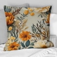 thumbnail image 2 of Designart "Harmony of Natural Botanicals in Orange and Green" Botanical Printed Throw Pillow, 2 of 5