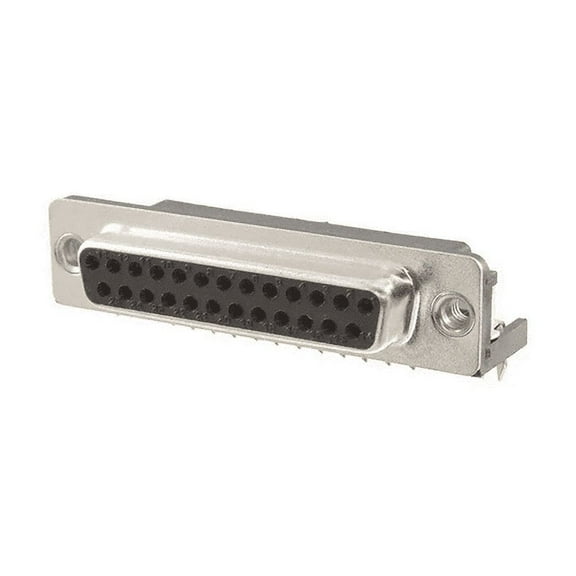 DB25-SL-24  Connector D-Sub Receptacle 25 Position Female Sockets Right Angle :RoHS