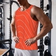thumbnail image 5 of Gukieu Salmon Fish Meat Print Men's Quick Dry Fitness Vest, Round Neck Sleeveless Fitness Bodybuilding Top-3X-Large, 5 of 7