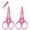 pink, variant on FACEGA 2Pcs Scissors All Purpose,With Protective Cover 3.5" Small Scissors,Pointed Sewing Scissors,Pink