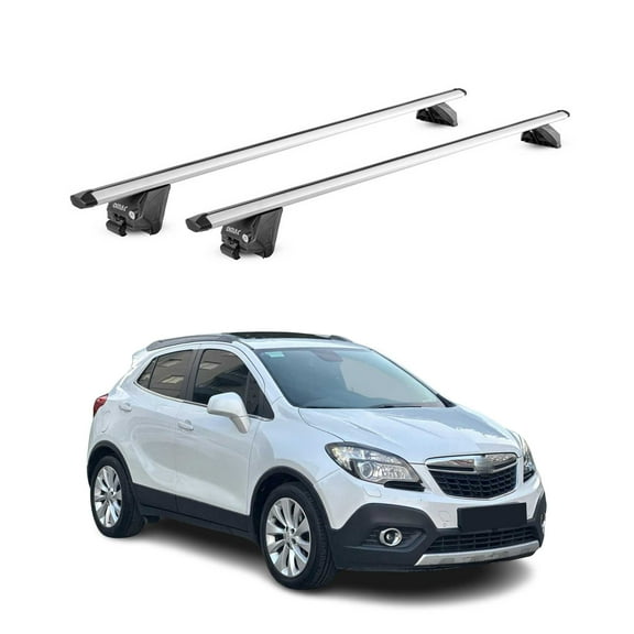 OMAC Roof Rack Cross Bars Luggage Carrier for Buick Encore 2013-2021 Alu Grey 2X