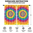 thumbnail image 2 of Blackout Kids Curtains,Yellow Tie Dye Spiral Pattern Childrens Insulated Curtains Set Of 2,Bedroom Essentials,Toddler Room Decor 52"x84", 2 of 5