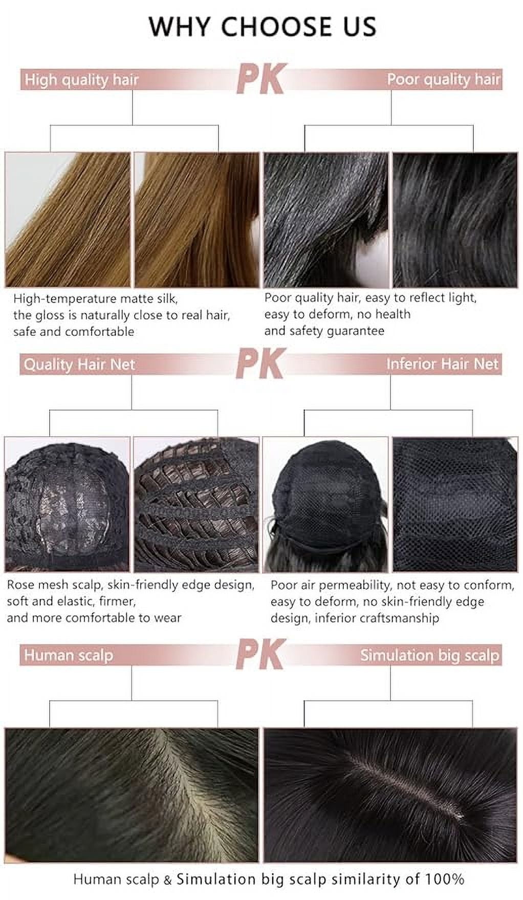 Chic Korean Fashion 26 Inch Long Wavy Curly Wig, Natural Heat-Resistant Synthetic Hair Wigs with Bands For Cosplay and Daily Wear (Pink Brown)