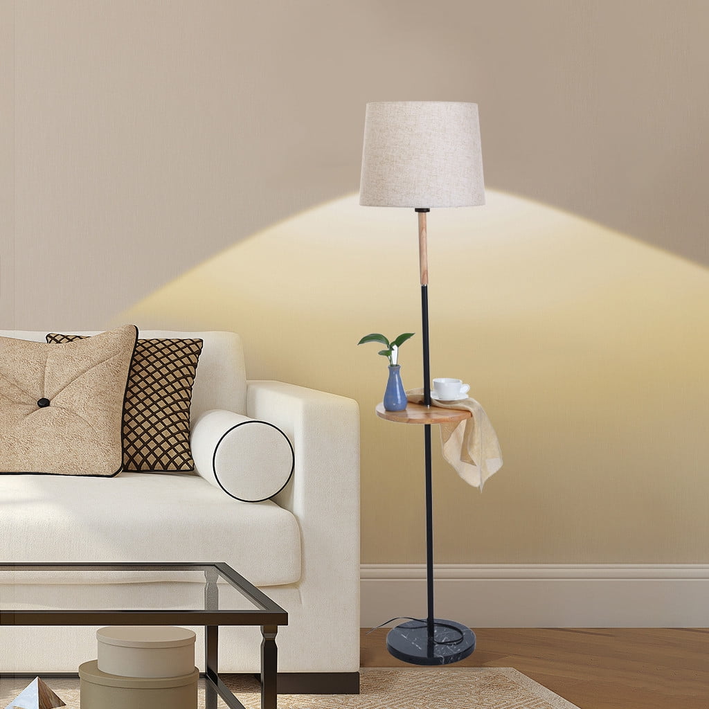 Living Room Study Bedroom Floor Lamp Vertical Storage Tray Floor Lamp