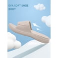thumbnail image 4 of NORTHYARD Slippers for Men with Arch Support Cloud Slides Sandals Non Slip Waterproof Shower Bathroom Pool Beach Shoes Khaki, 4 of 6