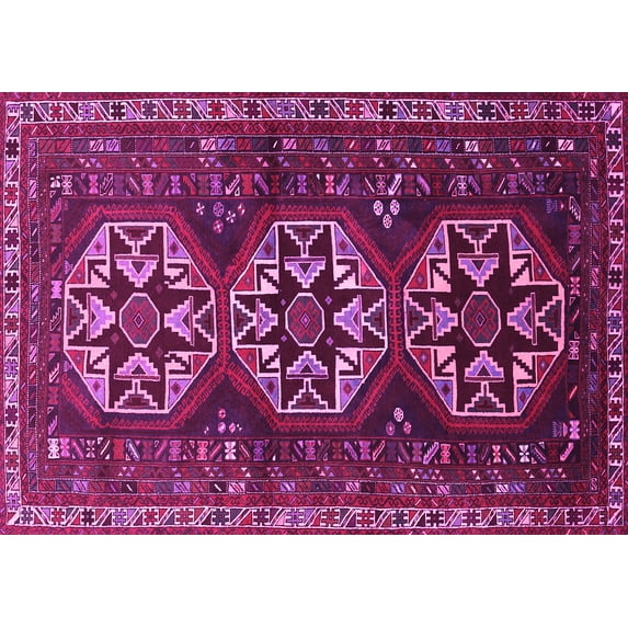 Ahgly Company Indoor Rectangle Persian Pink Traditional Area Rugs, 7' x 10'