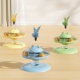 thumbnail image 2 of EastVita Interactive Plume Cat Teaser, Spring Turntable Kitten Toy, Kitty Food Dispenser, Roller Turntable Ball Toy For Cats Kitty Chasing Exercising Playing, 2 of 8