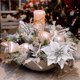 thumbnail image 4 of Bienvenido Poinsettia Decoraciones navideñas Flores de Pascua con purpurina para decoraciones de árboles de Navidad (paquete de 12) (plateado), 4 of 7