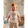 thumbnail image 5 of Miaouyo Baby First Birthday T Shirt Cute Animal Print Short Sleeve Round Neck Tops, 5 of 9