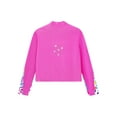 thumbnail image 5 of Xnihocha Kids Girls Gym Workout Athletic Sport Jacket Zipper Sparkly Rhinestone Figure Ice Skating Hot Pink 6, 5 of 6