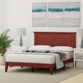 thumbnail image 2 of Cottage Style Solid Wood Platform Bed in Full - Classic Cherry, 2 of 9