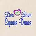 thumbnail image 2 of CafePress - Live Love Square Dance Tote Bag - Unisex Canvas Tote Bag, Beige, 1-Piece, 2 of 6