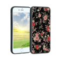 thumbnail image 1 of Compatible with iPhone SE 2022 Phone Case, Vintage-Floral-Flower27 Case Men Women, Flexible Silicone Shockproof Case for iPhone SE 2022, 1 of 1