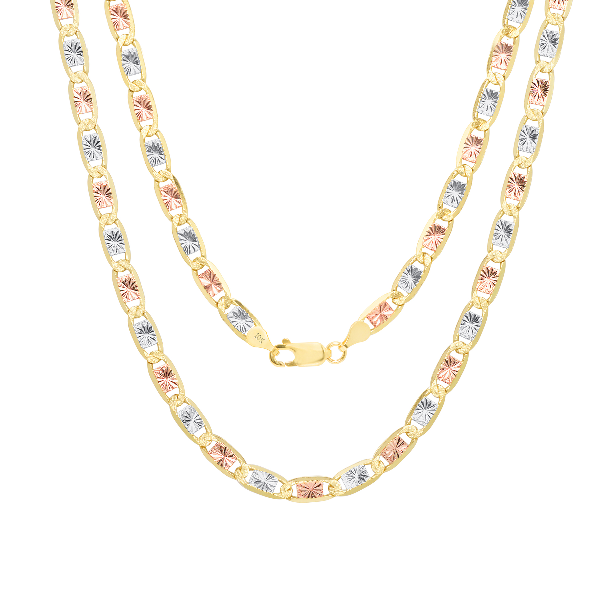 Rose Gold 5mm Valentino Chain Necklace 