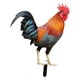 thumbnail image 1 of Estatua de gallo, adorno de jardín, estacas, estatuas de pie, escultura de pollo Color A, 1 of 9