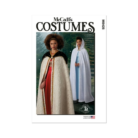 McCall's Sewing Pattern 8428 - Misses' Cape Costume, Size: A (XS-S-M-L-XL)
