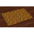 thumbnail image 1 of Ambesonne Abstract Place Mats Set of 4, Colorful Ring Shapes, Standard Size, Multicolor, 1 of 4