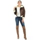 thumbnail image 4 of Chamarra tipo aviador con borrega Roman Fashion /Juvenil, 7524 (Cafe) cafe M, 4 of 5