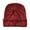Red, variant on Bibifish Womens Light Brown Waffle Knit Beanie Hat Soft Stretchy Breathable Midweight Hat Fall Daily Wear Basic Stylish Hats