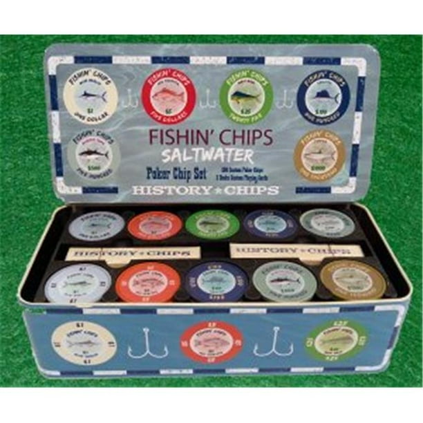 History Chips Fishing Chips Saltwater Poker Chip Set