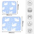 thumbnail image 4 of Duck and Purple Background Drying Dish Mat Quick Drying Absorbent Soft Durable for Kitchen 18" x 24", 4 of 10