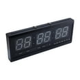thumbnail image 1 of Gupbes Large Modern LED Digital Wall Clock Date Temperature 24 Or 12 Hour Office ZL, 1 of 8