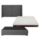 thumbnail image 1 of Colchón en caja Queen Size Roll + Cabecera Milan + Base Cama Gris, 1 of 11