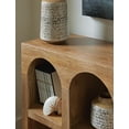 thumbnail image 3 of Signature Design by Ashley Luzmanacy 4-Shelf Console Table, Natural Brown Solid Mango Wood Sofa Table, 3 of 6