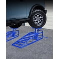 thumbnail image 3 of Bingirl Lot de 2 Bleu 5T (11000 Lb) Rampes Hydrauliques en Acier Robustes pour Voiture, Camion, Remorque, Réparation de Garage à Profil Bas, 3 of 6