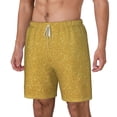 thumbnail image 2 of Uemuo Gold Shiny Pattern Mens Swim Trunks Quick Dry Board Shorts with Mesh Lining, Stretch Beach Shorts Quick Dry No-Chafing Board Shorts-Medium, 2 of 9