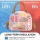 thumbnail image 3 of Womens Lunch Bag Insulated Lunch Box Multifunctional Portable Lunch Bag, Insulated Bag, Bento Bag For Work, Picnic, Grey, 3 of 5