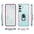 thumbnail image 3 of For Samsung Galaxy S26+ 5G Case With 360° Rotation Metal Ring Holder【Magnetic Car Mount】Shockproof Rugged Full Body Protection Heavy Duty Dust/Drop Proof Cover Case​,Green&Pink,For Galaxy S26+(5G), 3 of 9