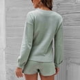 thumbnail image 4 of Pullover Nightwear, Top And Shorts Pajama Set Loose Polyester For Daily Life ANGGREK Otros, 4 of 6