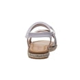 thumbnail image 4 of Nanette Lepore Girl Open Toe Kids Sandals with Hook And Loop Strap Closure, White, 12, 4 of 5