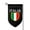 Fillet, variant on Italia Italian Flag Italy Garden Flag Double Sided Flags with Vivid Color for Yard Lawn Garden Decor 12.5 x18 Inch Square
