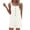 #H-White, variant on ZHYou Jumpsuits for Women Button Down Cotton Square Neck Comfy Summer Short Rompers for Women,Mint Green,Size L