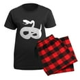 thumbnail image 5 of CafePress - White Snake Women's Dark Pajamas - Women's Short Sleeve Print T-Shirt and Pants Dark Cotton Pajama Set, 5 of 7