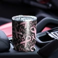 thumbnail image 4 of 30oz Breast Cancer Survivor Pink Ribbon Black Tumblers Stainless Steel Tumbler with Lid and Straw,Vacuum Insulated Double Wall Travel Tumbler Cups Mug with Cleaning Brush for Coffee,Tea, 4 of 7