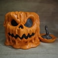 thumbnail image 3 of Resin Halloween Pumpkin Candy Bowl with Lid, Pumpkin Candy Bowl, 3 of 7
