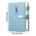 thumbnail image 3 of Business Notebook Thick A5 Leather Journal Office Notepad Notebook Meeting Notes Book Large-sized Work Diary, Xinsrenus Under $5! Business Notebook Thick A5, 3 of 7