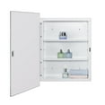 thumbnail image 2 of IDYLLOR Plastic Bathroom Medicine Mirror Cabinet 16 x 22 inch, Surface and Recessed Mount, Beveled Edge Mirror, 2 of 7