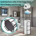thumbnail image 3 of Toilet Paper Holder Stand with Reserve and Dispenser for 4 Mega Roll, Bathroom Freestanding Toilet Tissue Storage with Shelf for Wipes and Phone, Bronze, 3 of 7