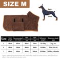 thumbnail image 2 of Toalla de baño para secado de perros, material de microfibra, albornoz absorbente de secado rápido para perros, higroscópico de secado rápido para mascotas, cuello y cintura ajustables, 2 of 5