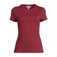 thumbnail image 2 of Time and Tru Women's Smoothing Tee with Short Sleeves, 2-Pack, Sizes XS-XXXL, 2 of 5