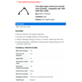 thumbnail image 2 of Front Right Upper Control Arm and Ball Joint Assembly - Compatible with 1988 - 2000 GMC C3500 - Dorman, 2 of 2