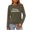 Olive Green-10, variant on Women's Christmas Shirt Long Sleeve Tree Letter Print Crewneck Pullover Top White-13 S